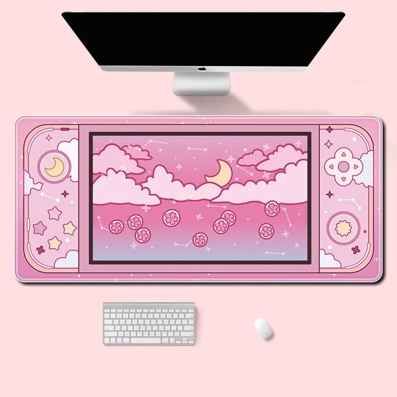Desk Setup Tech - Ay ve Yıldızlar Büyük sümen Kawaii
