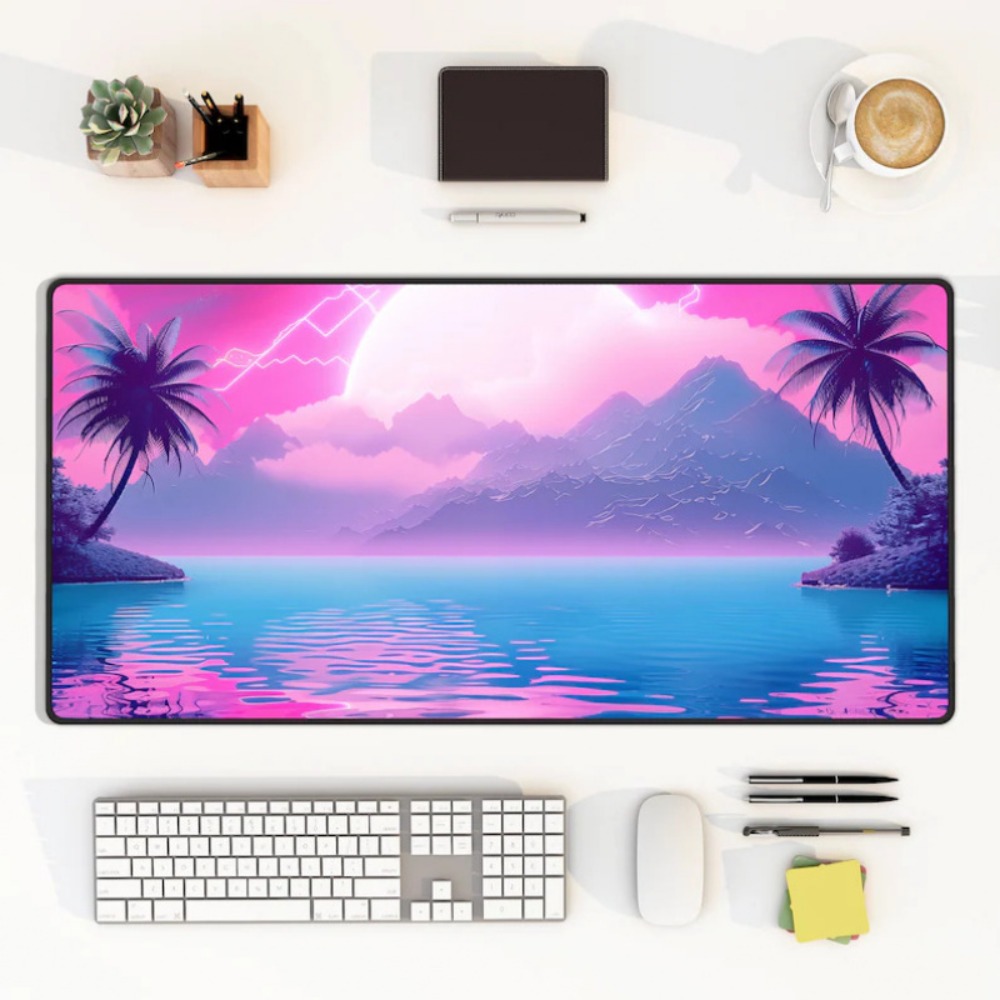 Desk Setup With Keyboard Tray - Steamwave Shanyang Masa Örtüsü: Büyük Oyun