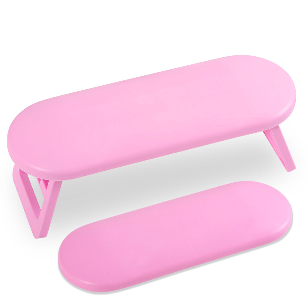 Desk Setup White - Pembe/Beyaz Taşınabilir Tasarım Nail Art El