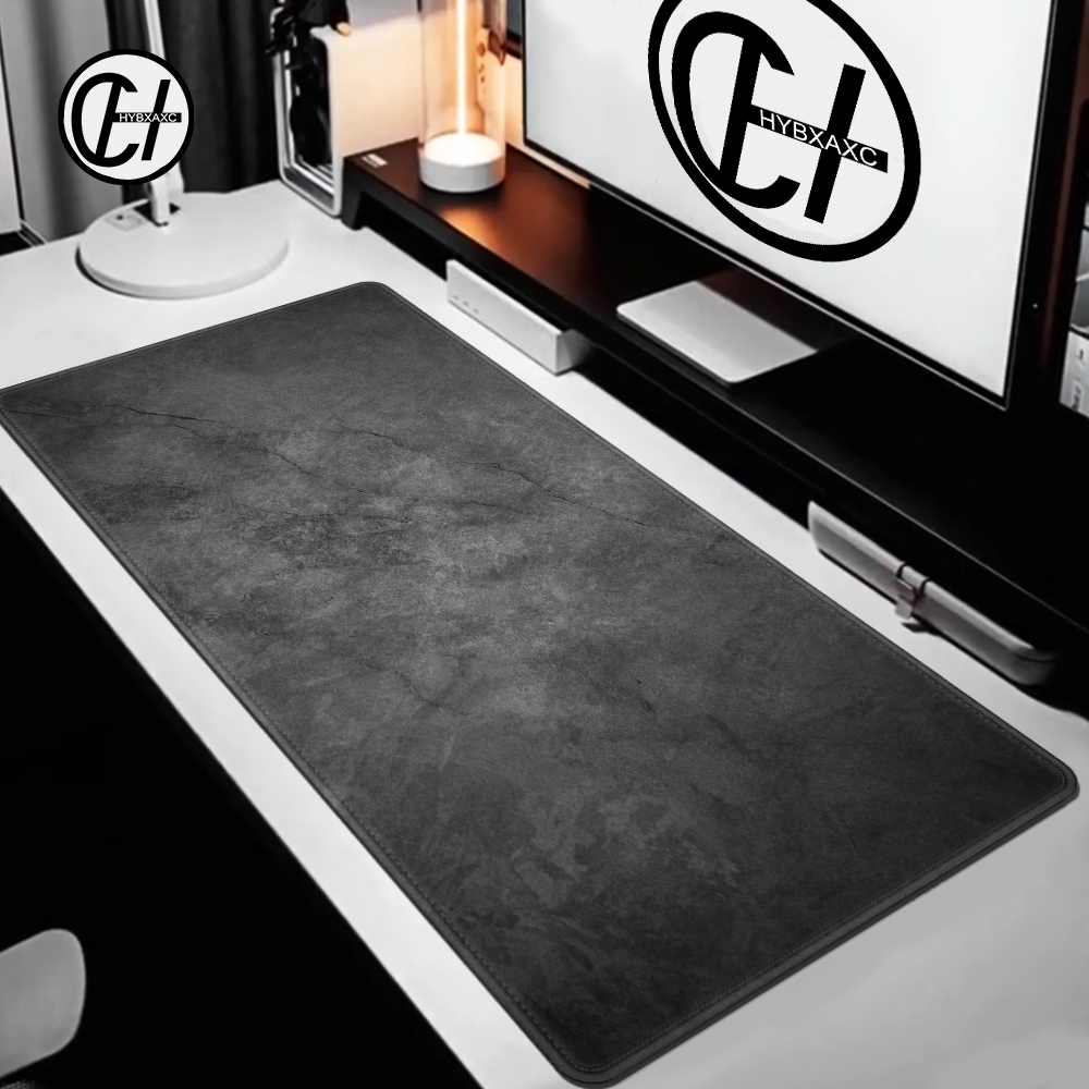 Desk Setup Anime - Gri serisi mouse pad 1200x600mm overloklu