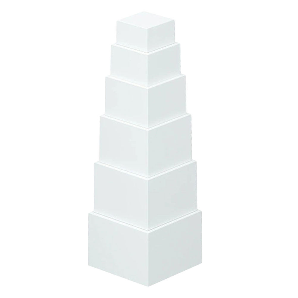 Desk Setup White - 6 adet beyaz plastik masaüstü depolama