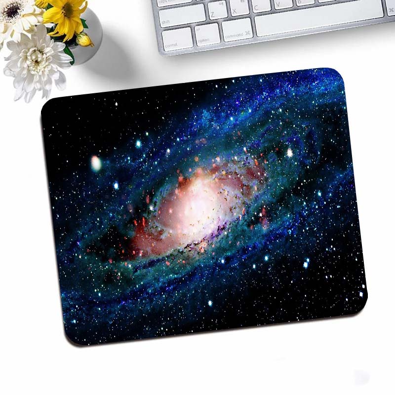 Desk Setup Anime - Galaxy küçük oyun Mouse Pad Deskmat