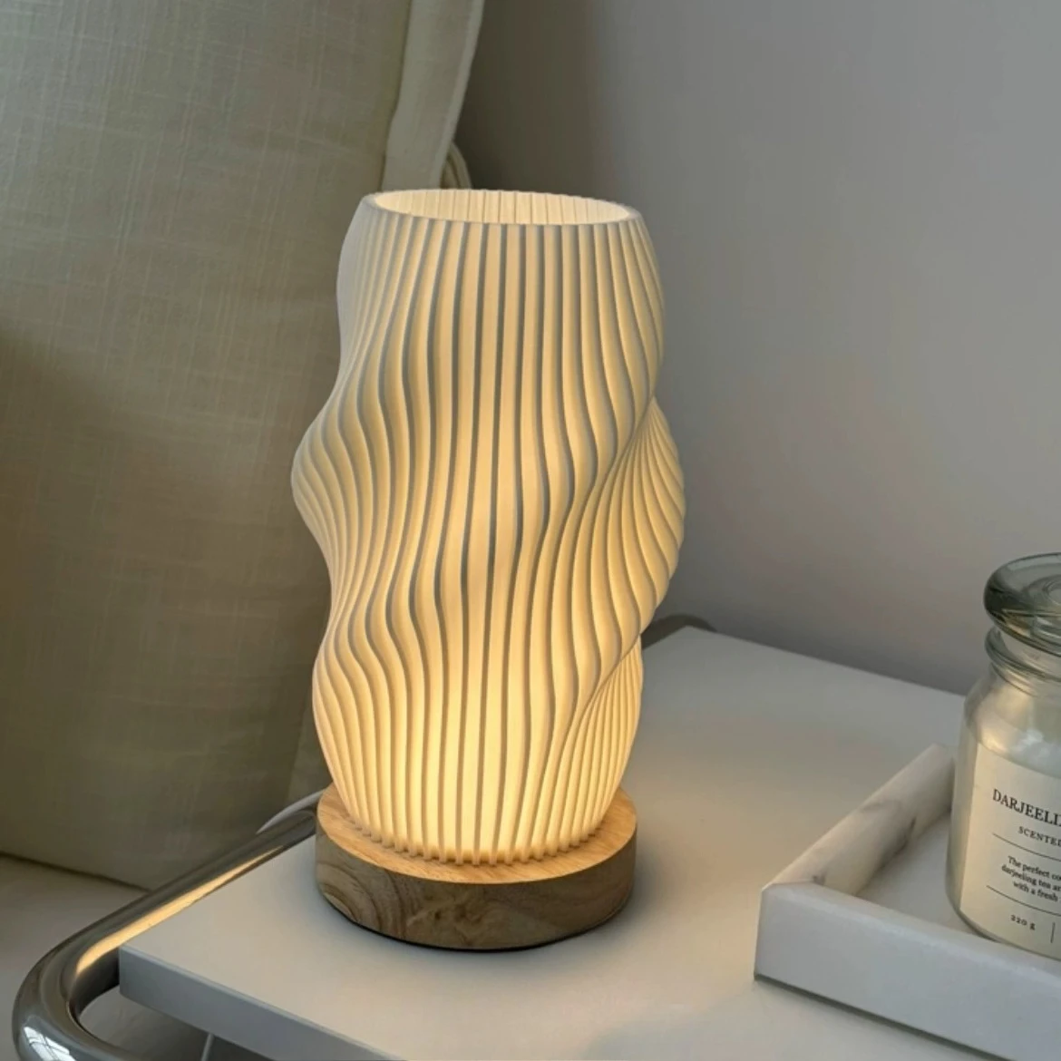 Fransız Krem Tarzı 3D Masa Lam - Desk Setup White incelemesi ve fiyatı
