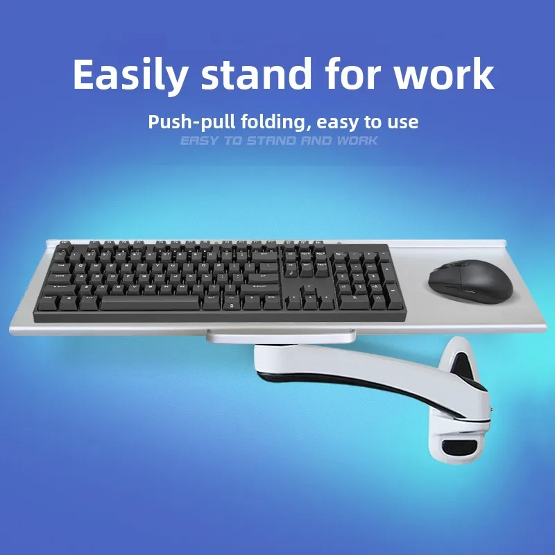 Endüstriyel Duvara Monte Klavy - Desk Setup With Keyboard Tray incelemesi ve fiyatı