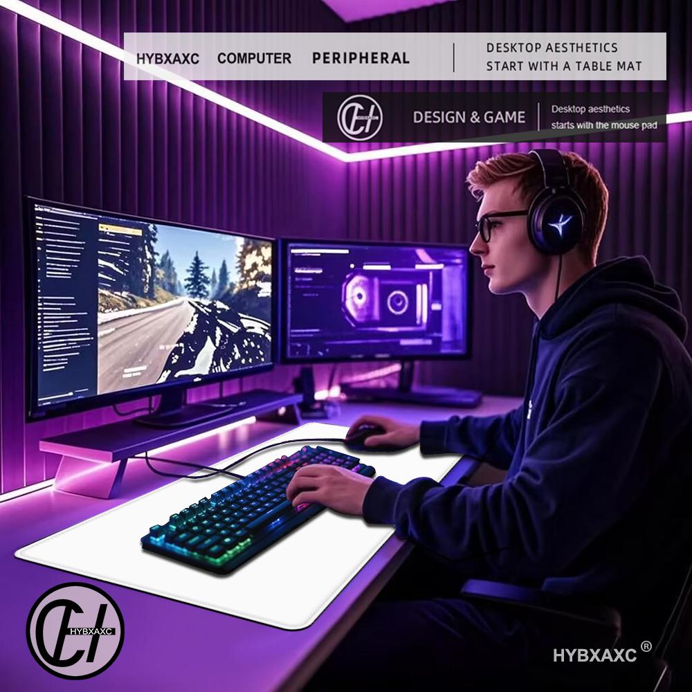 Düz Renk Oyun Mouse Pad'i Oyun - Desk Setup With Keyboard Tray incelemesi ve fiyatı