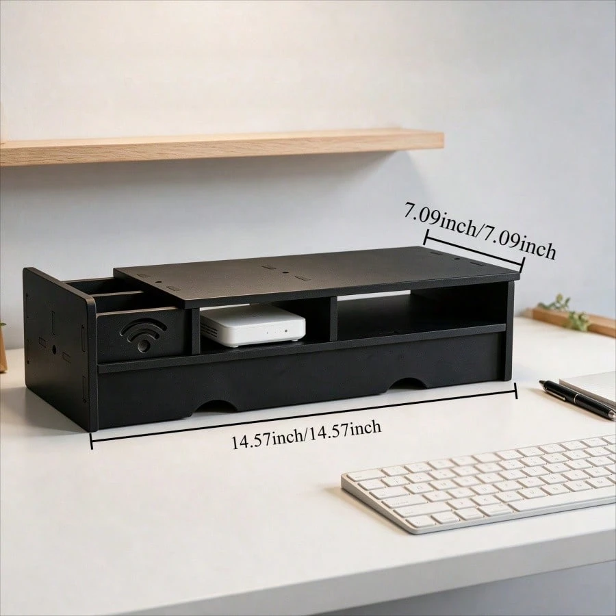 Siyah Mat WiFi Router Saklama  - Desk Setup Tech incelemesi ve fiyatı
