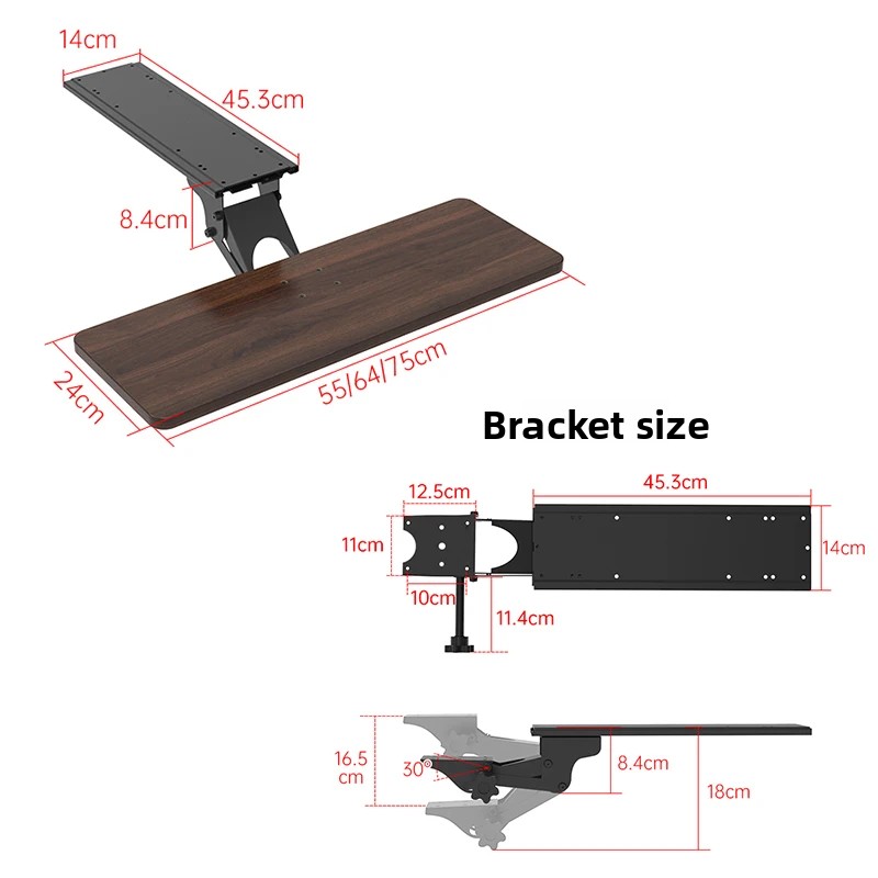 Ergonomik Masa Altı Klavye Raf - Desk Setup With Keyboard Tray incelemesi ve fiyatı