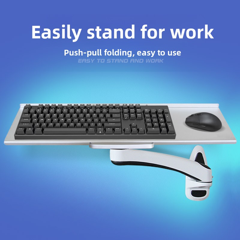 Endüstriyel Duvara Monte Klavy - Desk Setup With Keyboard Tray incelemesi ve fiyatı