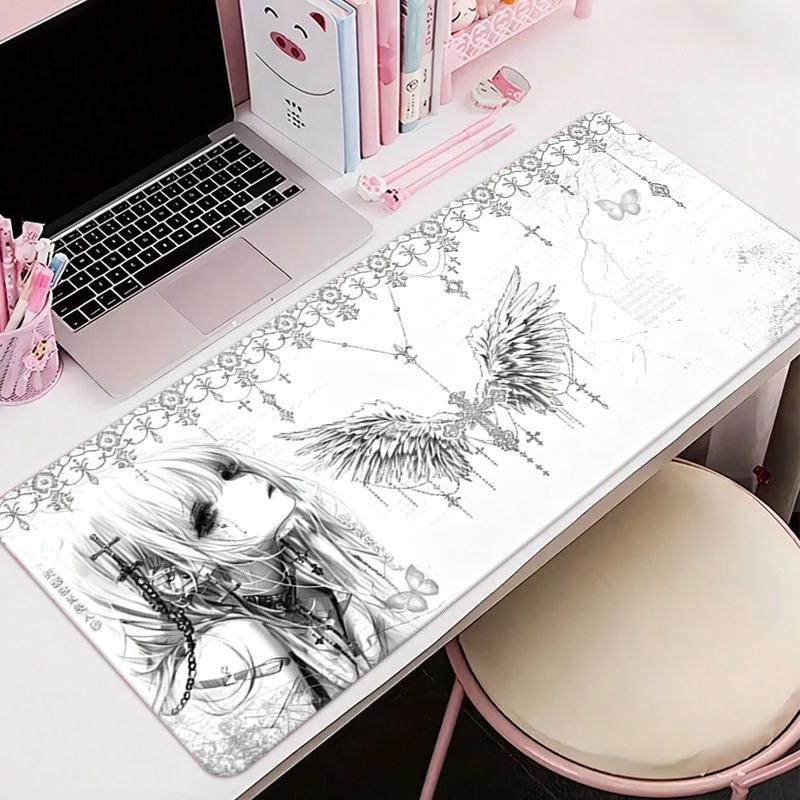 Deri Mousepad Siyah Beyaz Anim - Desk Setup White incelemesi ve fiyatı