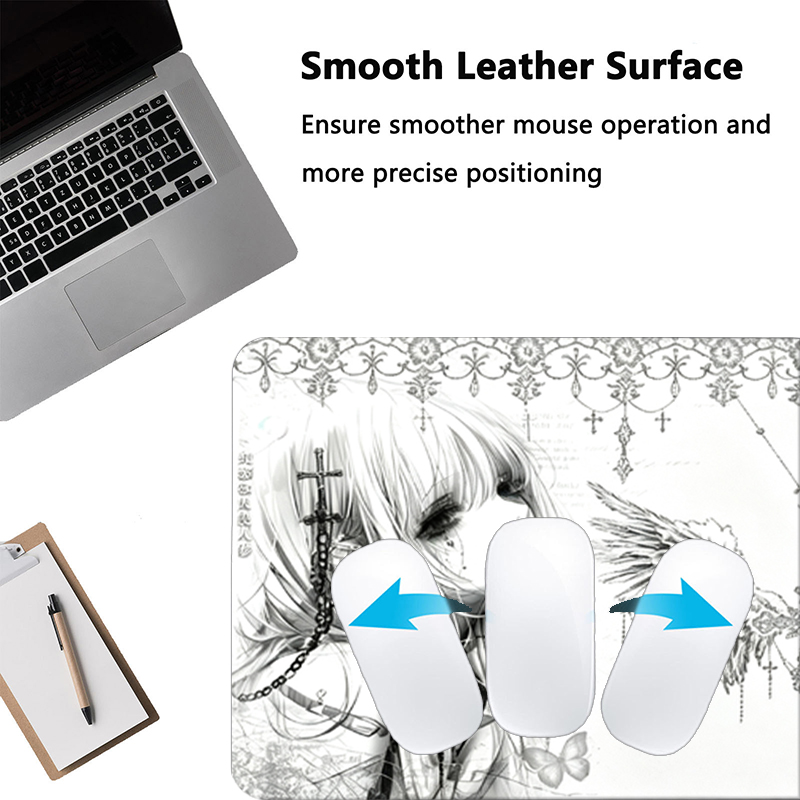 Deri Mousepad Siyah Beyaz Anim - Desk Setup White incelemesi ve fiyatı